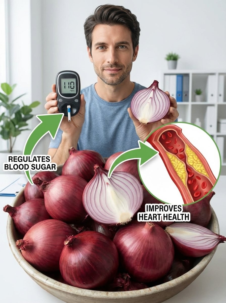 The 5-Minute Red Onion 'Miracle' That Stabilizes Blood Sugar FAST (Doctors Are Stunned!)
