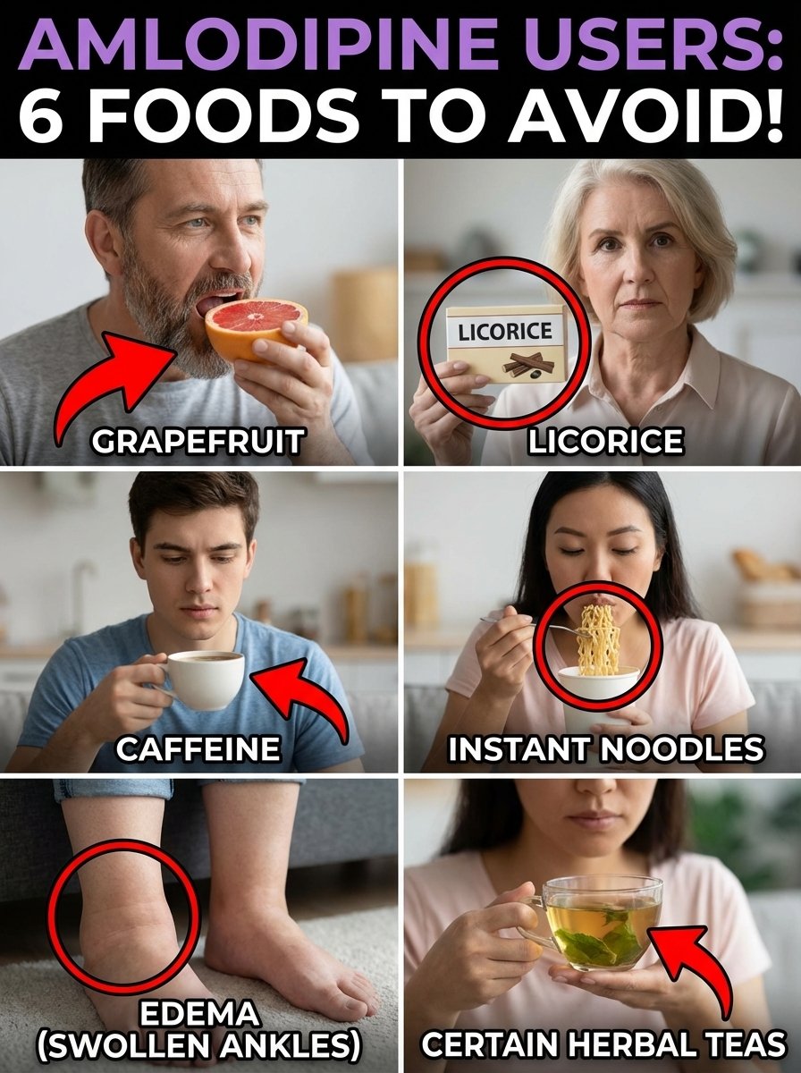 The Shocking Truth: 7 Everyday Foods Secretly Making Your Amlodipine Side Effects WORSE (Plus Easy Swaps for Instant Relief!)