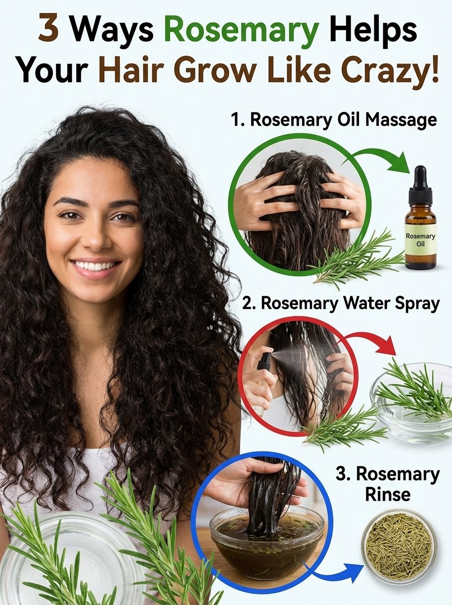 The #1 Secret to RAPID Hair Growth? These 3 Rosemary Hacks Will Change Your Hair Forever!