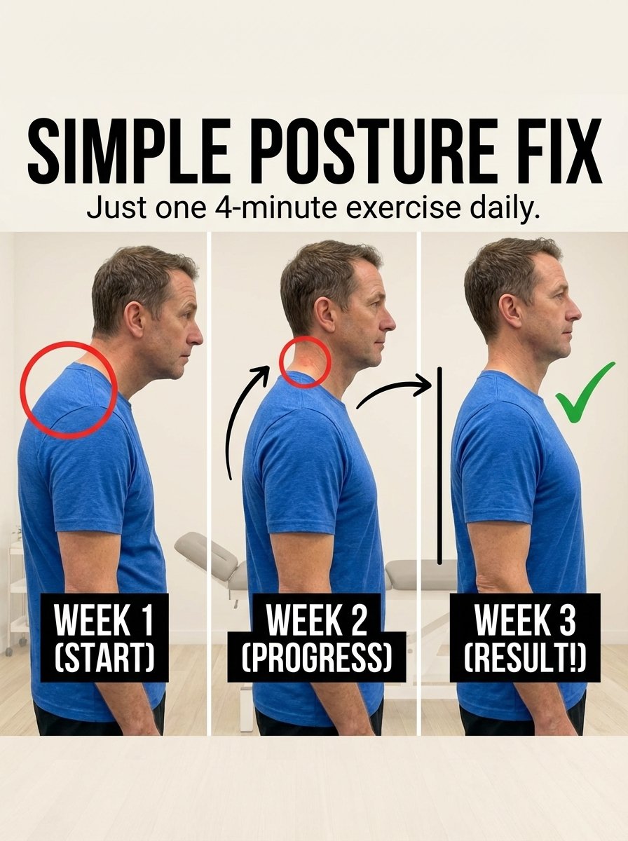The 4-Minute Japanese Secret to Instantly Erase Forward Head Posture After 60 (Don't Miss This!)