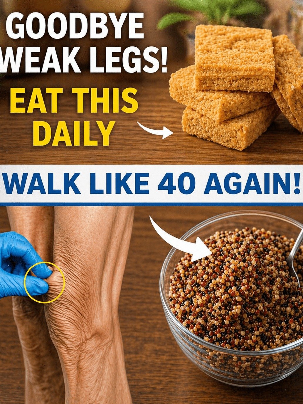 The #1 Secret to Ageless Legs: Seniors Over 80, Eat THIS Daily to Reclaim Your Strength!