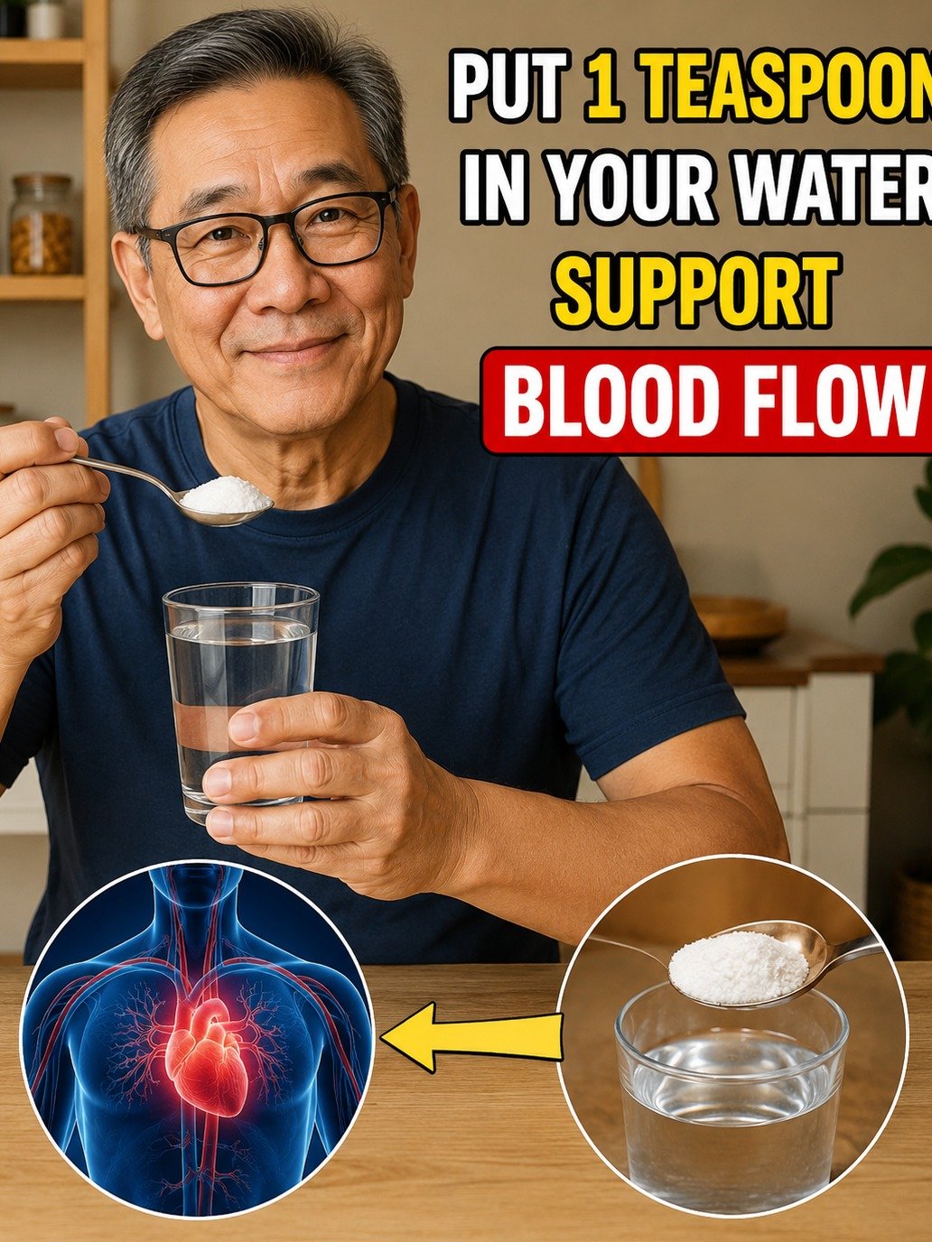 If You're Over 60, STOP Drinking Plain Water! This ONE Mineral Unlocks Youthful Energy & Blood Flow