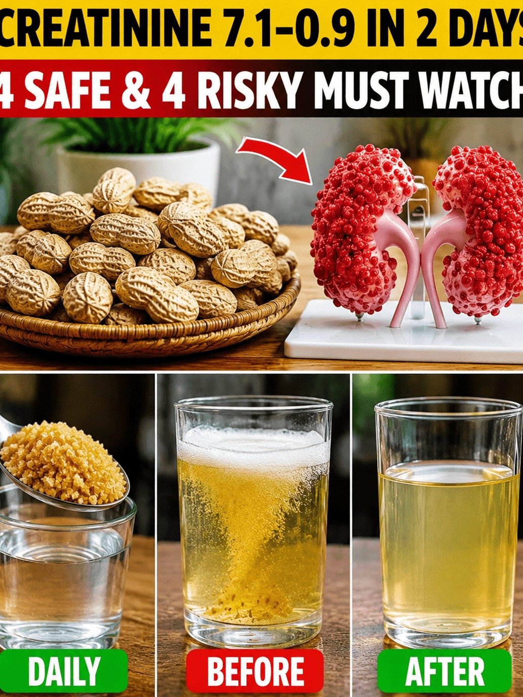Creatinine 7.1 to 0.9 in 2 Days? Unlock Your Kidney's Potential: 4 Fats to Eat & 4 You MUST Avoid NOW!