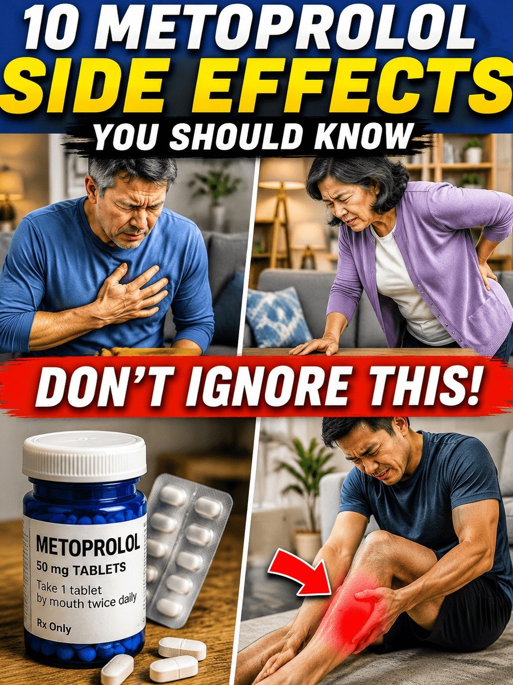 Metoprolol Alert: 10 Unexpected Side Effects That Could Be Draining Your Life (And How to Fight Back!)