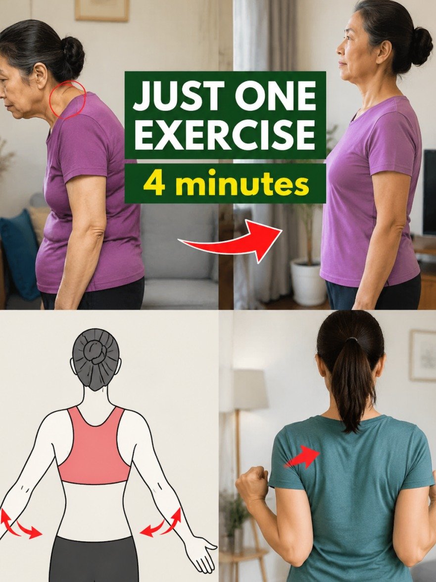 Unlock Perfect Posture After 60: Japan's 4-Minute Daily Secret That Erases Forward Head Posture & Boosts Energy!