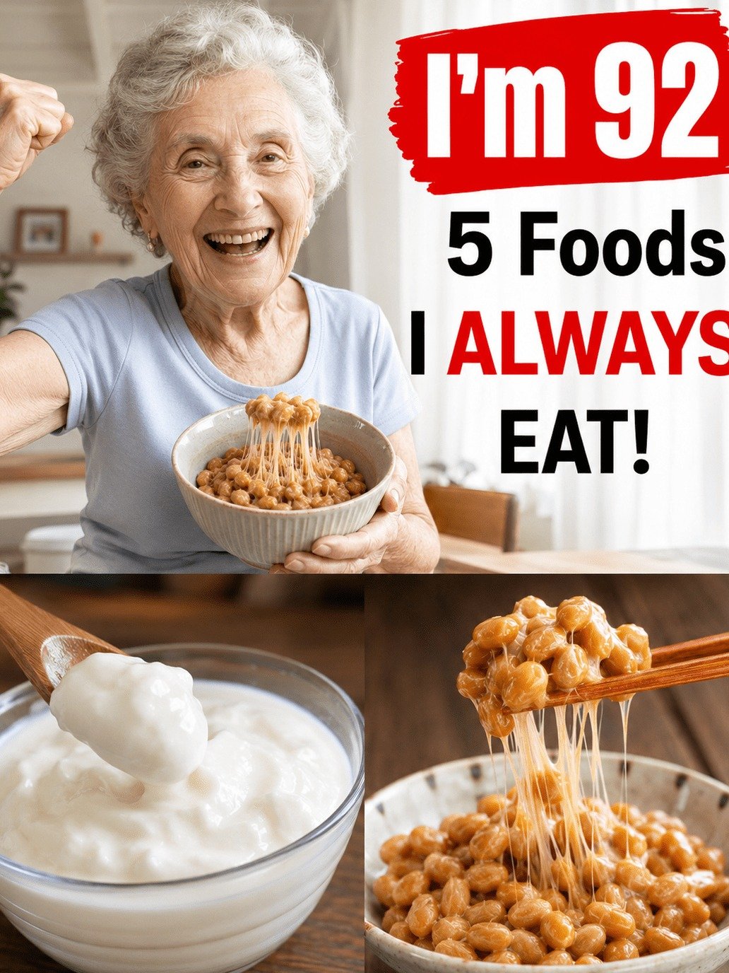 The 5 Unbelievable Foods a 92-Year-Old Japanese Fitness Instructor Eats Daily to Stay Ageless and Strong (Her Secret Revealed!)