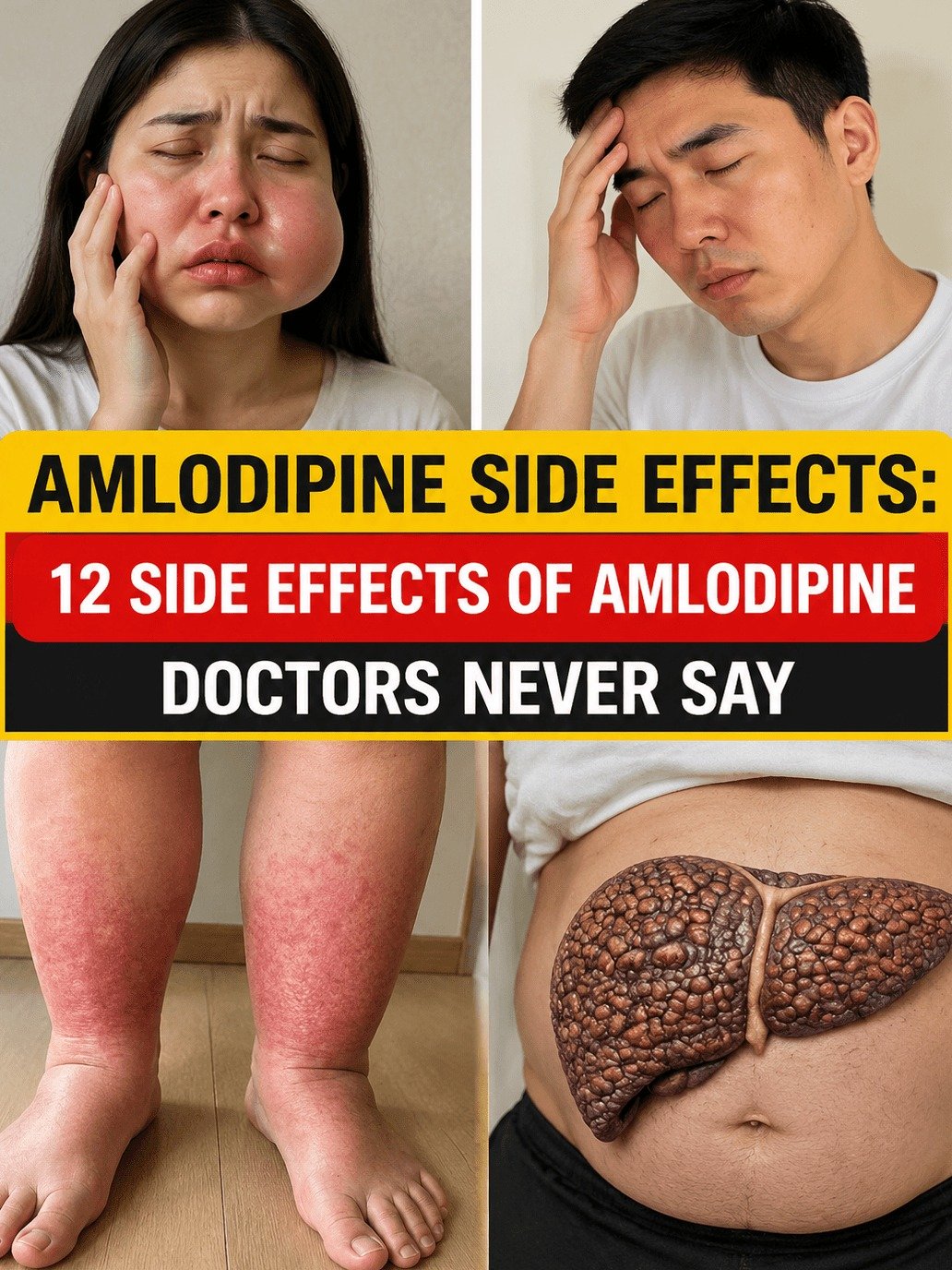 The 12 Amlodipine Side Effects Doctors Are NOT Telling You (And How to Get Relief NOW!)