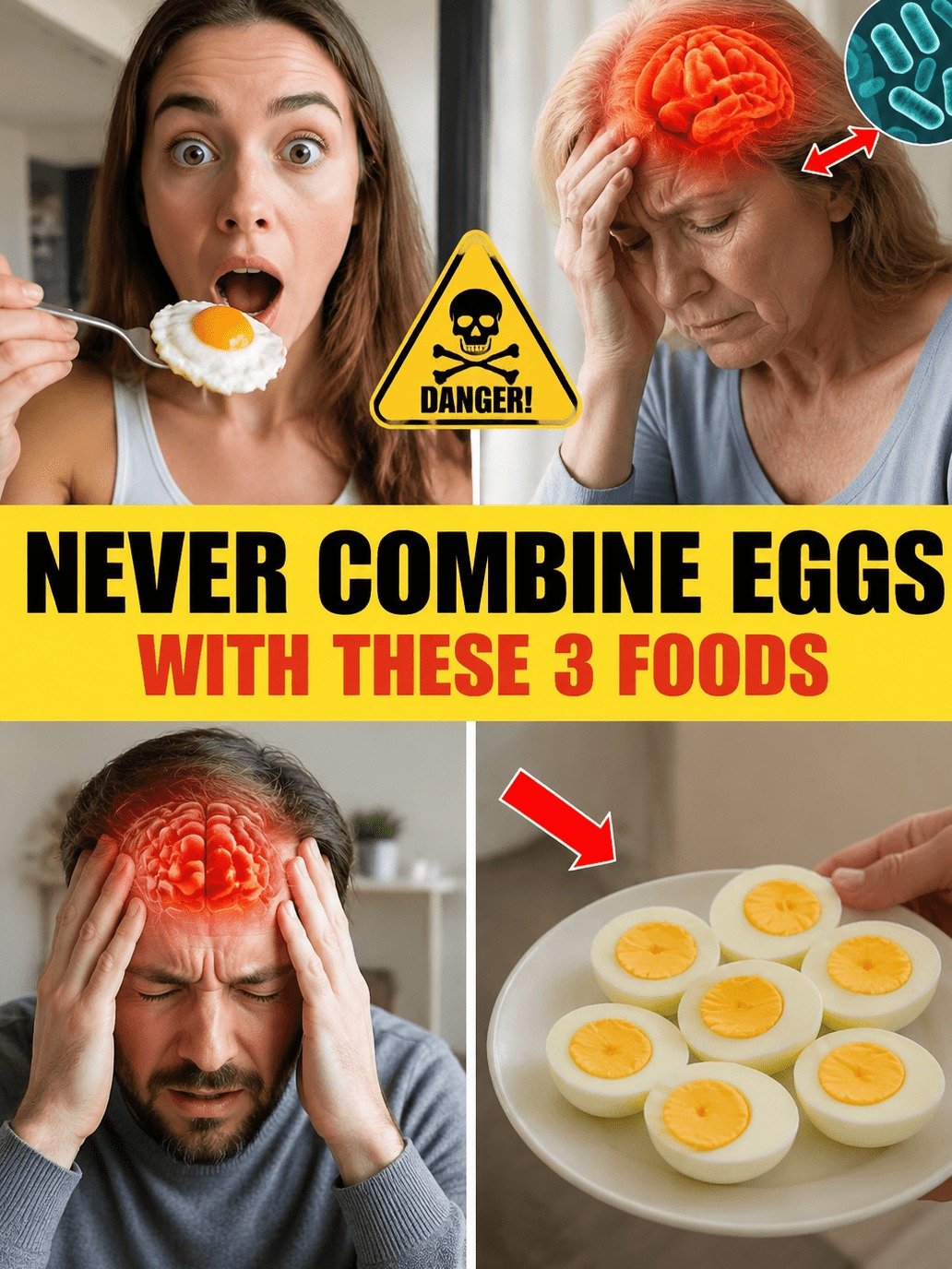 STOP! If You're Over 60, Never Eat Eggs With These 3 Foods Again (Your Energy Depends On It)