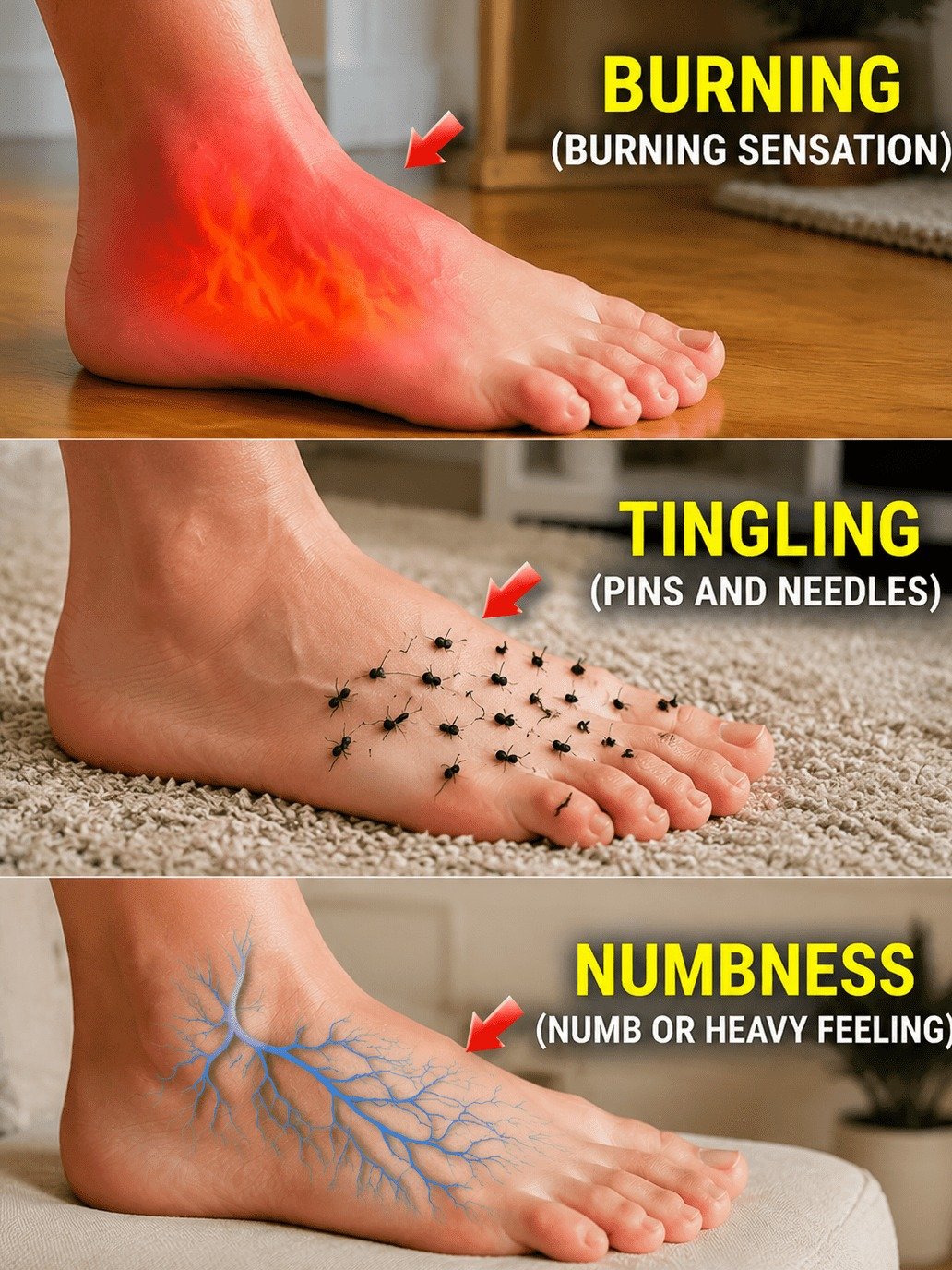 The Alarming Reason Your Feet Are Burning & Numb (and 6 Simple Steps to Find Relief TONIGHT!)