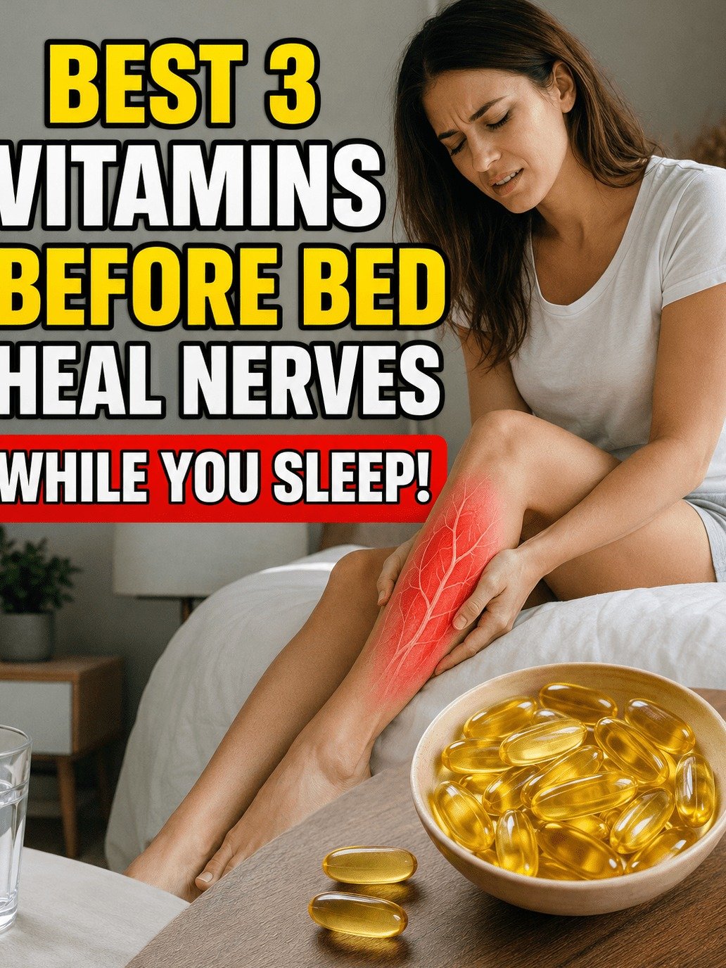 STOP The Wobble: The 3 Bedtime Vitamins That Could Give You Unstoppable Legs After 60 (Don't Miss This!)