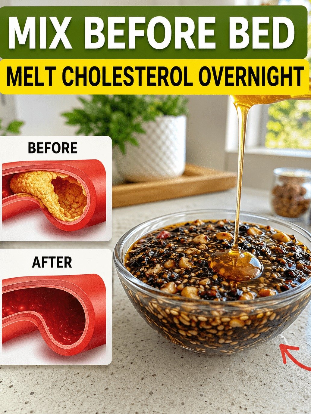 Forget Everything You Know: This 3-Ingredient Bedtime Mix Could Revolutionize Your Artery Health While You Sleep!