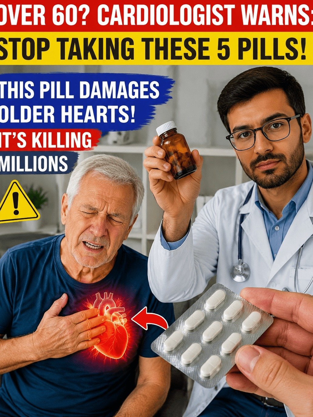 Urgent Warning: Top Cardiologist Reveals 5 Everyday Pills Secretly Damaging Senior Hearts – Are YOU Taking Them?